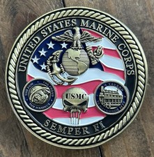 U.S. Marine Corps 250th Anniversary Challenge Coin Semper Fi 1775-2025 picture