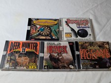 5 ​PC Game Lot Deer Hunter II, Big Game Hunter, Field & Stream Buck, Bowling USA picture