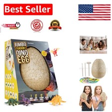 Explore Dinosaur Adventures: Jumbo Egg with 12 Unique Figures & Learning Cards picture