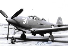 Ed Cottrell signed/auto 4x6 photo WW II Thunderbolt P-47 Pilot RARE COA LOOK picture
