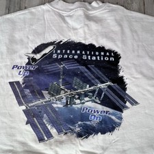 Vintage Boeing International Space Station T Shirt ~ RARE ~ Hanes Beefy-T Sz XL picture