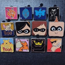 PICK ONE Square Pooh Figment Incredibles Scar Tigger - Disney Trading Lapel Pin picture