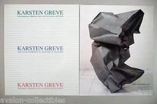 John Chamberlain Art Gallery Exhibit Double-Page PRINT AD - 1993 ~~ Ultima Thule picture