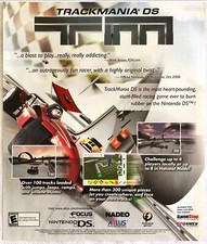Vintage Print Ad TrackMania DS Nintendo Racing Video Game Promo Art Original picture