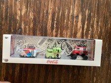 Coca-Cola VW Model Cars Set 1960 Collectible Soda Theme Original CHASE picture