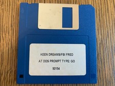 KEEN DREAMS / FBI FRED GAME PC MS-DOS COMPUTER 3.5