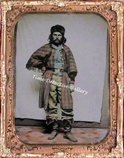 1860s Hand-Colored Image of a Fur Trapper - Historic Photo Print picture