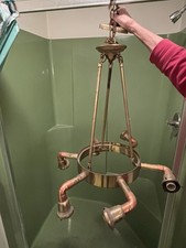 Industrial Light Fixture w/Copper, Needs Cleaned & Refurbished from SMWC, IN picture