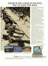 1985 Amiga Commodore Computer Soap Box Derby Vintage Print Advertisement picture