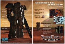 StarCraft Brood War - PC Game RTS - Vintage Original Print Ad/Poster Promo 1999 picture