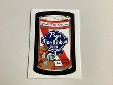 2008 PABST PIGS BLUE RIBBON BEER LOST WACKY PACKAGES SERIES 2 LW2 PARODY, RARE  picture