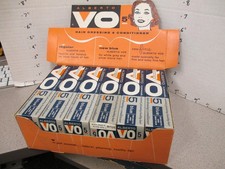 ALBERTO VO5 Culver 1960s full store display box barber shop hair conditioner BLU picture