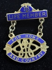 Vintage Birks Canadian WWII For Home and Country Life Member Women's Lapel Pin picture