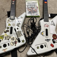 Guitar Hero X-Plorer Gibson Wired Controller For Microsoft Xbox 360 Lot 2 W Game picture