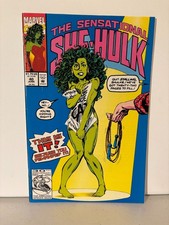 SENSATIONAL SHE-HULK 40 - 1992 - John Byrne - Naked Jump Roping Issue - NM picture