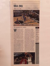 2005 NBA 2K6 Xbox 360 Video Game Magazine Review Clipping Ephemera picture