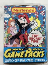 Nintendo Game Packs Topps 1989 Super Mario Box ( X Box) 48 Packs picture