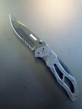 The Atomic Bear SWAT Folding Knife with Half Serrated Stainless Steel Blade NEW picture