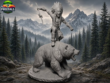 Warrior of the Hunt- 3D printed Native Decor picture