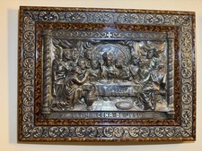 ANTIQUE Rare ULTIMA CENA DE JESUS Last Supper 3D Art - Very Old Vintage - No Res picture