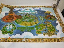 Vintage SUPER MARIO WORLD Yoshi's Island Nintendo Map Poster 24x16 Glossy picture