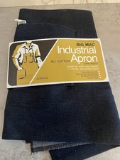 Vintage Big Mac Sanforized Blue Industrial Apron JC Penneys Work Wear NOS picture