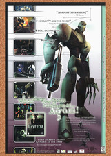 Slave Zero PC Original 1998 Ad Print Authentic Shooter Video Game Promo picture