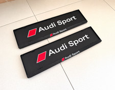 Audi Sport Number Plate + Bracket Complete Kit Quattro RS3 RS6 JP Performance picture