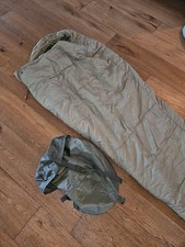 USGI Intermediate Cold Weather SLEEPING BAG Urban Grey VGC + Stuff Sack picture
