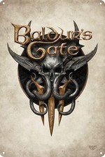 Baldur's Gate 3 Logo Game Poster Retro Metal Tin Sign Vintage Aluminum Sign - RP picture