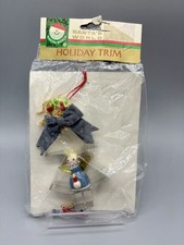 Vintage 1986 Kurt Adler Santa's World Angel Christmas Ornament Holiday Trim picture