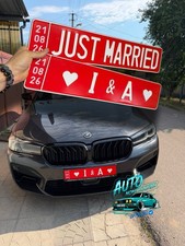 Custom Just Married Wedding license plate , Personalized Wedding Car Plate picture