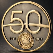 Rare NRO National Reconnaissance Office 50th Anniversary Challenge Coin 2011 picture