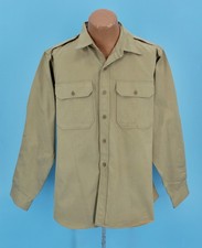 VTG 1950s NOS 1958 US Army Khaki Uniform Shirt Sz 17 x 35 50s picture