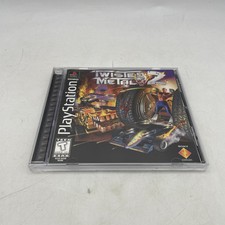 Twisted Metal 2 PS1 PlayStation 1 Complete W/ Manual CIB Black Label Tested picture
