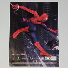 Spider Man PlayStation 2 PS2 Xbox GameCube PC Spin Print Ad/Poster picture
