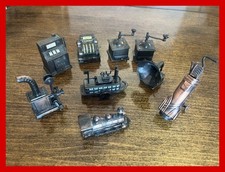 Vintage Lot of 9 Diecast Metal Pencil Sharpeners Miniature Novelty Designs picture