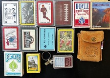Vintage Miniature Playing Card Decks Bicycle Hoyle Casino Souvenir Lot of 14 picture
