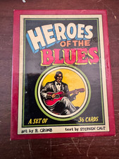 Heroes of the Blues Boxed Trading Card Set by R. Crumb, Very Good condition picture