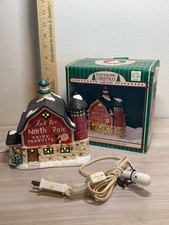 DownHome Christmas Dairy Barn Lighted Porcelain Village Collectible picture