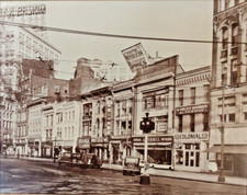 1938 Photograph Northeast Side Public Square Wilkes-Barre Pa. Framed 8
