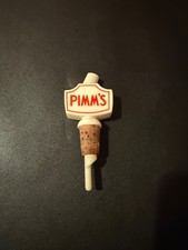 Pimm's Vintage Bottle Stopper Plastic/Bakelite Top with Cork and Pourer 1960's picture