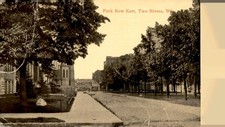 Two Rivers, WI - July 2, 1817 - Mrs. Will Flood - Best Wishes Postcard picture