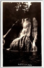 Lilliwaup Falls Washington RPPC Postcard WA Waterfall WEIRD RARE Creepy Scary picture