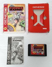 Comix Zone (Sega Genesis, 1995) CIB Complete with Box & Manual worn picture