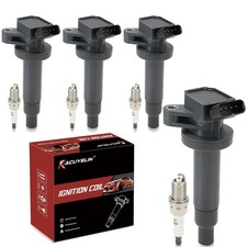 Toyota Ignition Coil Pack UF247 Iridium Spark Plugs Set Compatible with Toyota picture
