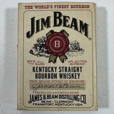 Vintage 2002 Zippo Jim Beam Bourbon Label Lighter D 02 Boxed USA picture