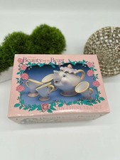 Vintage 1991 Disney Beauty and the Beast Toy China Tea Set Mrs Potts Chip picture