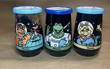 1999 Welch’s Muppets From Space Jelly Jars Lot of 3 Kermit Piggy Fozzie VTG picture