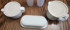 Vintage Tupperware Service Sugar Bowl, Creamer, Butter Dish picture